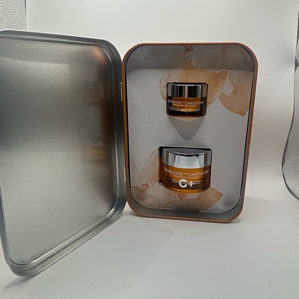 C+ Skincare Moisturizer Set - Orange and Silver